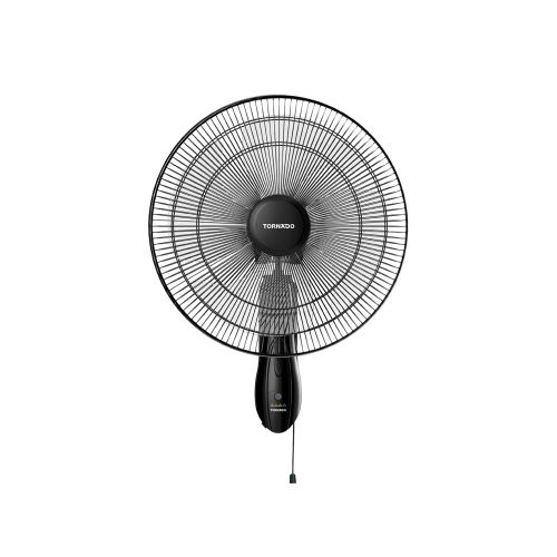 Buy Tornado Wall Fan 16 Inch, 4 Blades, Black TWF-16 in Egypt