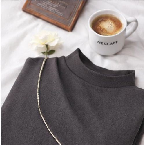 product_image_name-Generic-فستان جوخ حريمي محتشم لون رمادي غامق – قصة أنيقة بحزام 60:85 كيلو جرام-5