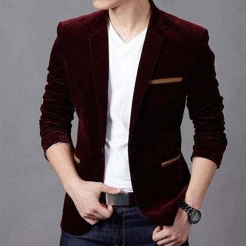 Velvet store coat gents