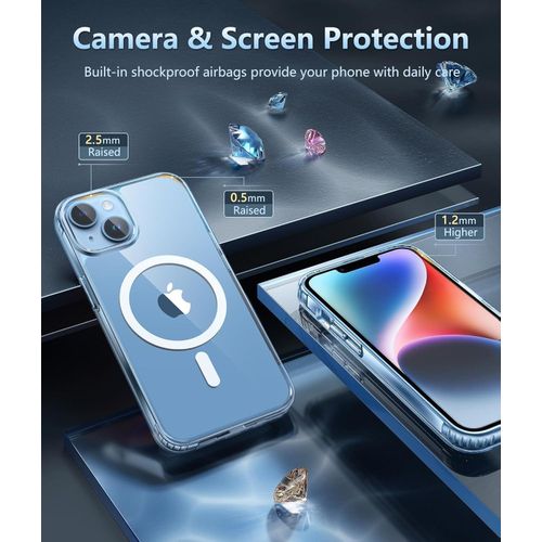 product_image_name-Generic-Privacy Case for iPhone 14 Plus,Magnetic iPhone 14Plus Phone Case Clear with Privacy Screen Protector & Camera Protector Compatible with MagSafe Shockproof Slim Cover for 14 Plus 5G-6