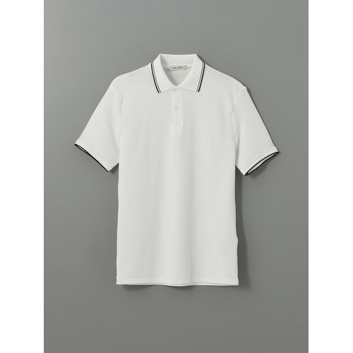 product_image_name-LC Waikiki-Polo Neck Men's Textured T-Shirt-5