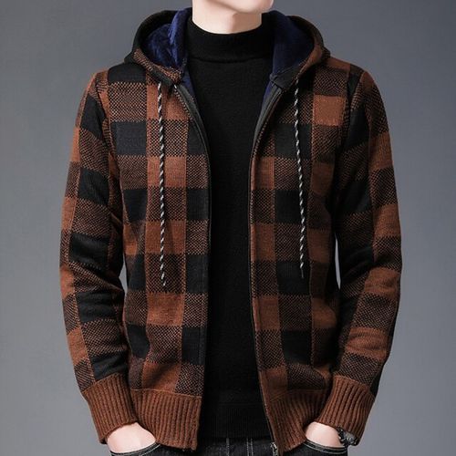 Fashion Men's Hooded Cardigan Sweater Jacket @ Best Price Online