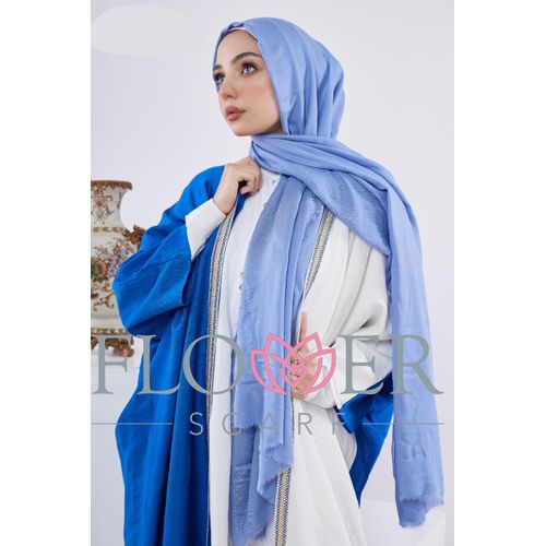 product_image_name-Flower-طرحة قطن مودال سادة - أزرق فاتح-3