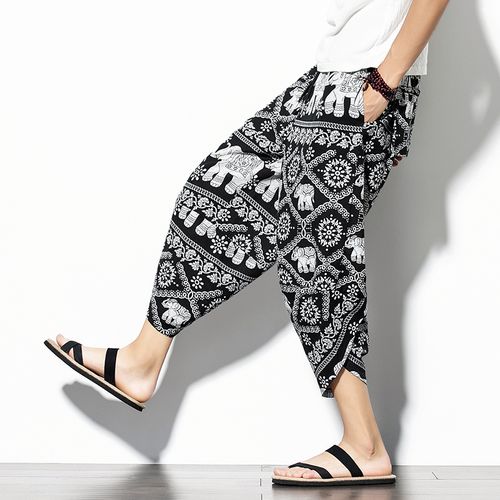 Buy CO COLORS Women Black Solid Cotton Harem Pants Online at Best Prices in  India - JioMart.