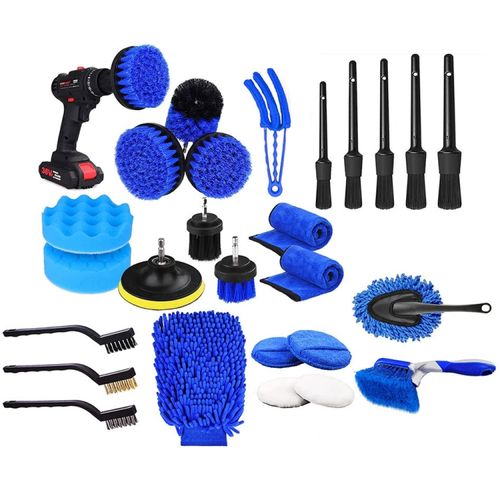 Generic 24pcs/set WRS-CS29 Car Interior Crevice Cleaning Brush Set