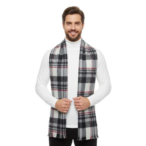 product_image_name-Shorto-شال كاروه كلاسيك - 2359- أبيض * أسود * خطوط حمرة  رفيعة-1