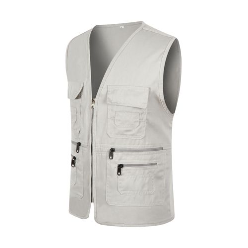 Summer Men Tactical Hiking Fishing Vest Multi-pocket Photographer