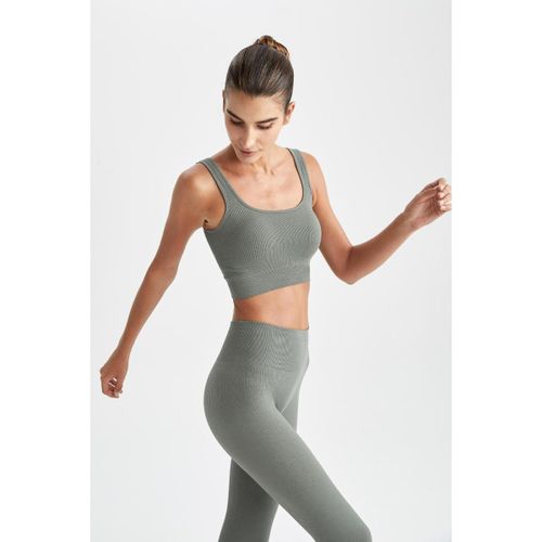 product_image_name-Defacto-Woman Crew Neck Sports Bra Bra - Haki-2