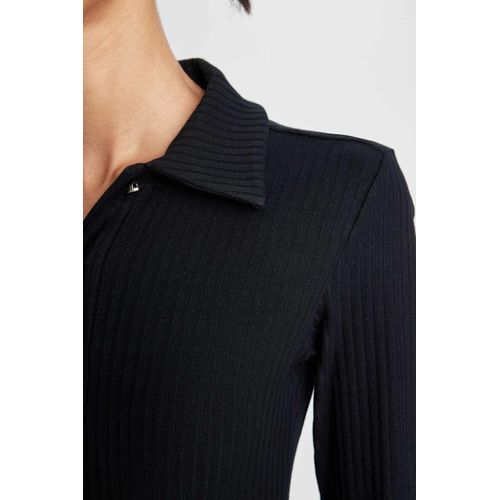 product_image_name-Defacto-فستان ميدي مضلع بوديكون بياقة بولو-4