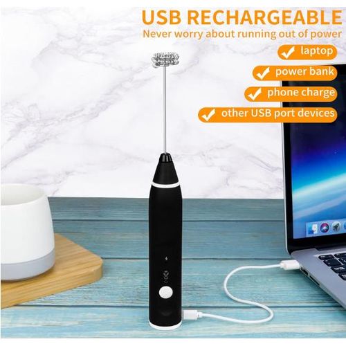 product_image_name-Generic-صانع رغوة كهربائي للاتيه والكابتشينو - شحن USB، مضربان قابلان للتبديل-5