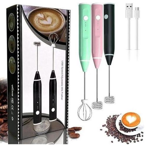 product_image_name-Generic-صانع رغوة كهربائي للاتيه والكابتشينو - شحن USB، مضربان قابلان للتبديل-8