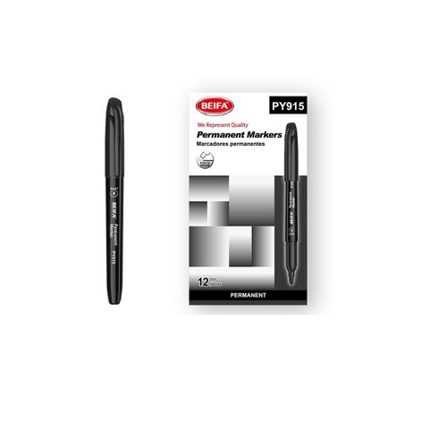 product_image_name-Beifa-قلم ماركر دائم من  بيفا سن مدور اسود موديل PY915-01B7-1