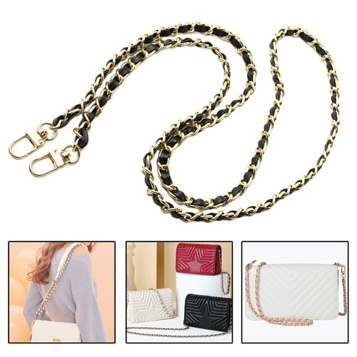 metal chain for purse chain shoulder strap Black Chain Bag Strap