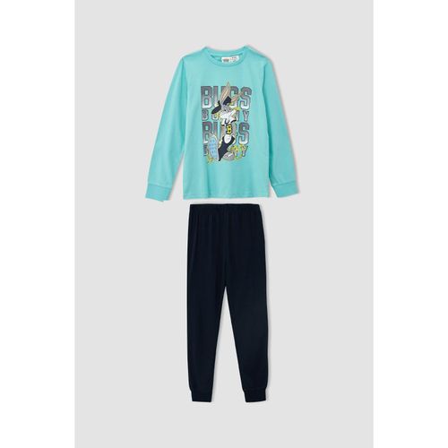 product_image_name-Defacto-Homewear Knitted Pyjamas - Green-1