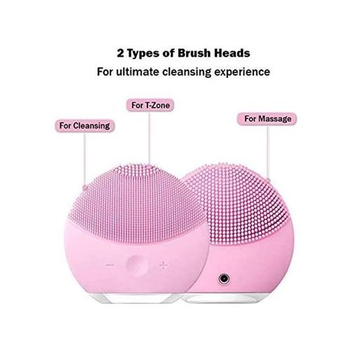 Buy Forever Silicone Ultrasonic Facial  Brush With Charger- 2 Pcs in Egypt