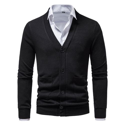 Fashion White Clic V Neck Cardigan Sweater Men 2022 Brand Slim Fit Best Price Online Jumia Egypt