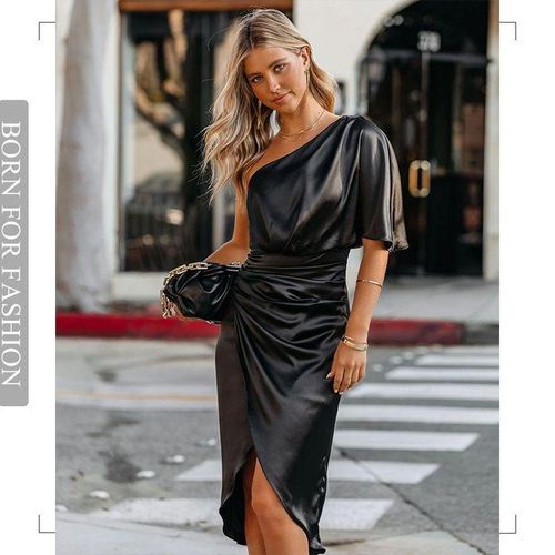 Generic Bodycon Sexy Party Silk Robe Satin Dress For Women Short Sle Best Price Online Jumia Egypt