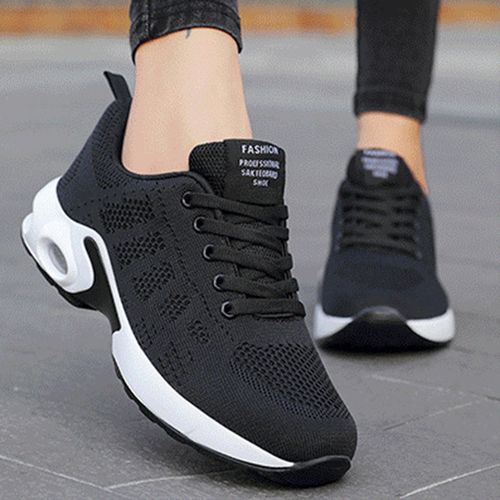 Men Solid Color Mesh Lace Up Casual Shoes Comfortable Breathable