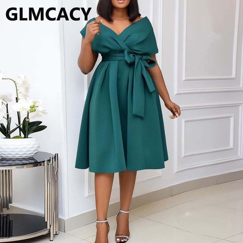 Classy green sale dress