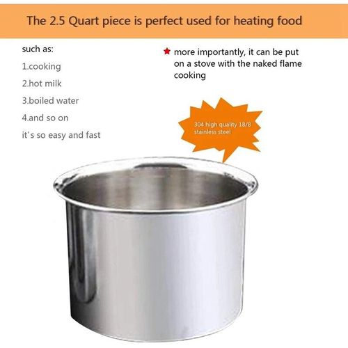 2-pack Stainless Steel Double Boiler, Heat-resistant Handle For Chocolate,  Butter, Cheese, Caramel