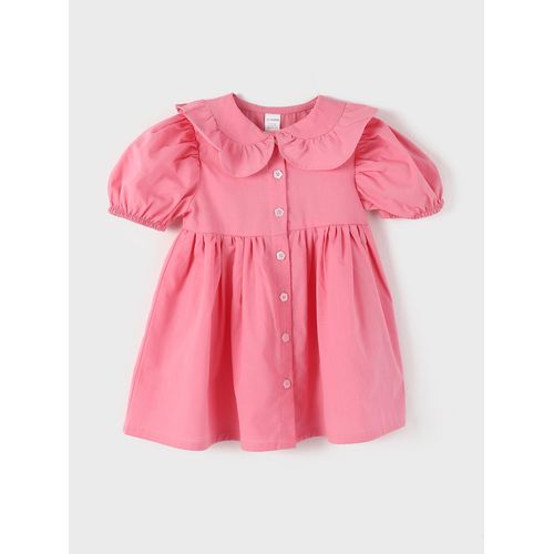 product_image_name-LC Waikiki-فستان للبنات من LC Waikiki مع ياقة طفل وأكمام قصيرة-1