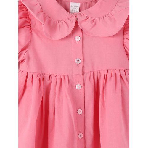 product_image_name-LC Waikiki-فستان للبنات من LC Waikiki مع ياقة طفل وأكمام قصيرة-3