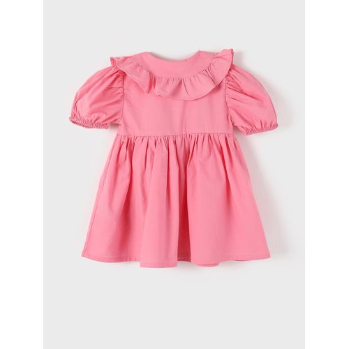 product_image_name-LC Waikiki-فستان للبنات من LC Waikiki مع ياقة طفل وأكمام قصيرة-4