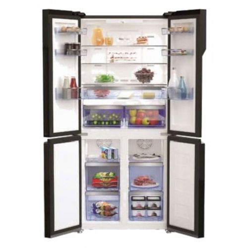 Beko Freestanding Digital Refrigerator - No Frost - 4 Doors - 450 L - Black