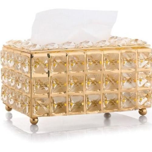 product_image_name-Generic-علبة مناديل كريستال مصنوعة من المعدن المطلي والكريستال-4