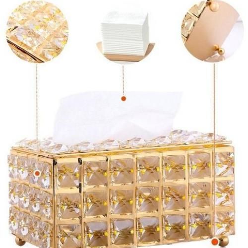 product_image_name-Generic-علبة مناديل كريستال مصنوعة من المعدن المطلي والكريستال-5