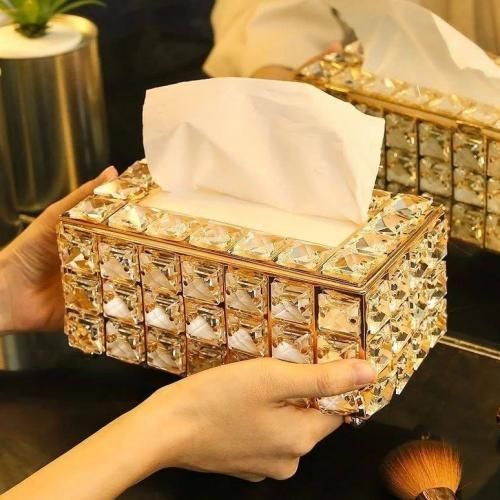 product_image_name-Generic-علبة مناديل كريستال مصنوعة من المعدن المطلي والكريستال-7