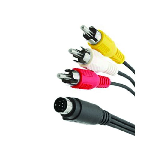 Buy Golden 7 Pin S-Video Male To 3 RCA Male Cable in Egypt