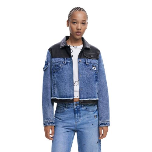 product_image_name-Desigual-Waxed Mickey™ denim jacket-1