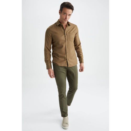 product_image_name-Defacto-Man New Regular Fit Trousers - Olive-3