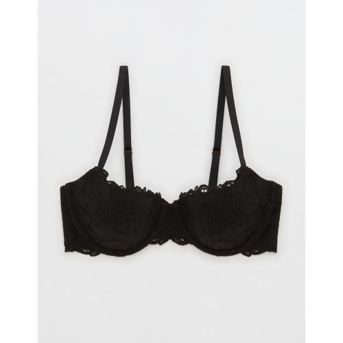 Aerie Lace Bandeau Bralette In Black