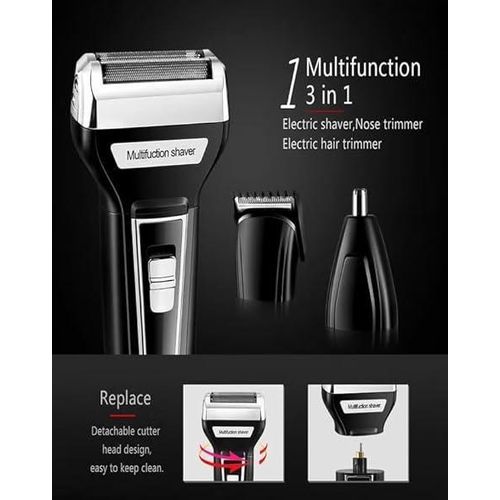 product_image_name-Kemei- km-6558 ماكينة الحلاقة الكهربائية 3 في 1 أسود-3