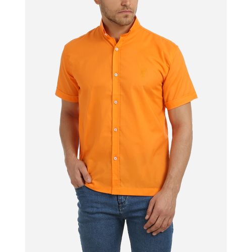 Buy Mo Mo Half Sleeves Shirt - Orange in Egypt