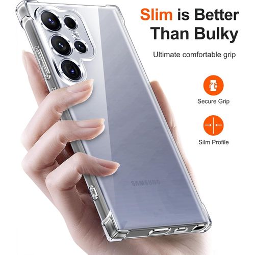 product_image_name-Generic-غطاء سيليكون شفاف لهاتف سامسونج جالاكسي S25 ألترا 5G بزوايا واقية ضد الصدمات، نحيف وناعم ومرن من TPU ومقاوم للخدوش-8
