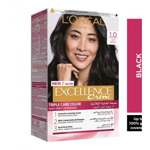 Buy L'Oreal Paris Excellence Crème Hair Color - 1 Black in Egypt