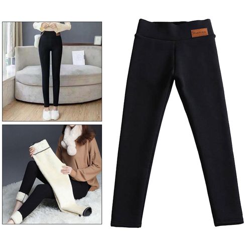 Generic Women's Fleece Lined Leggings Thermal Winter Leggings High