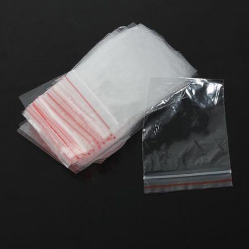 Zipped Lock Plastic Bags - 100 Pcs - 5*6cm