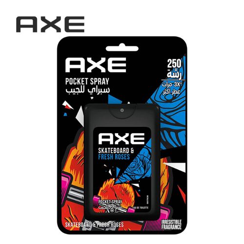 اشتري Axe POCKET Skateboard & Fresh Roses Body Spray For Men-17ml في مصر