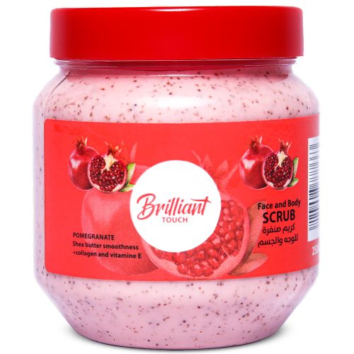 Buy Brilliant Touch Face &body Scrub 250ml Pomegranate in Egypt