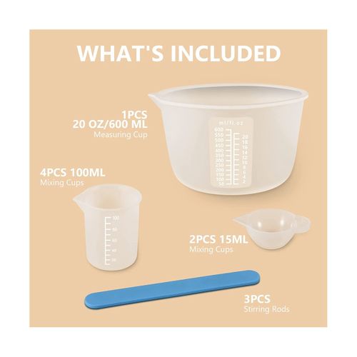 Generic Silicone Measuring Cups for Epoxy Resin, Resin Supplies @ Best  Price Online