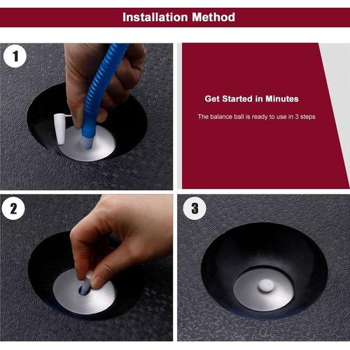 product_image_name-Generic-مدرب كرة التوازن 58 سم - نصف كرة لليوغا مع شريط مقاومة ومضخة قدم، نصف كرة للتمارين الخاصة بالبيلاتيس تدريب اللياقة في المنزل، تدريب في المكتب أو الجيم-7