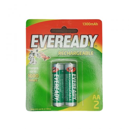 اشتري Eveready 2 AA Rechargable Batteries - 1300 Mah - 2pcs في مصر