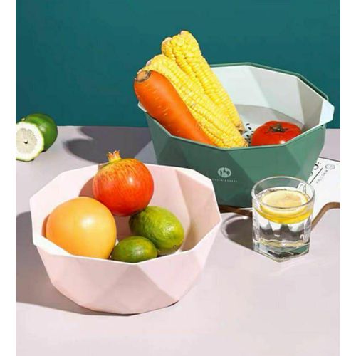 product_image_name-Generic-طقم وعاء ومصفاة لغسل الخضروات ذات فتحات تصريف واسعة متعددة الالوان-4