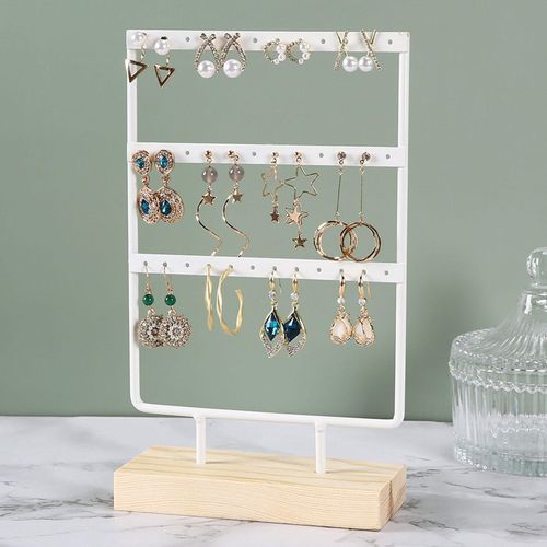 Generic Jewelry Earring Holder Organizer 3 Tier Durable For Bathroom White Best Price Online Jumia Egypt