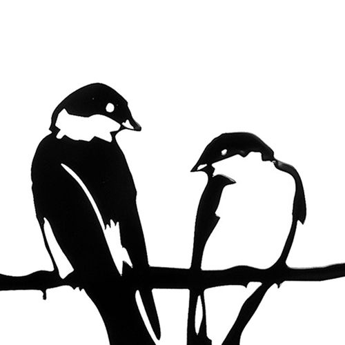 Swallow Art Silhouette Decor Metal Animal Silhouette Silhouette Art Garden  Decoration