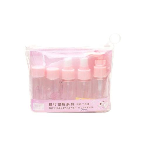 product_image_name-Generic-Beauenty 5-Piece Empty Bottles Partner To Travel Set Pink/Clear-1